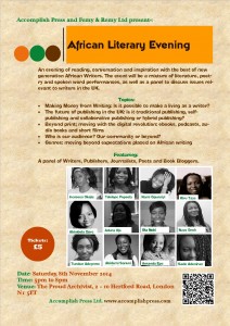 Flyer African Literary Evening